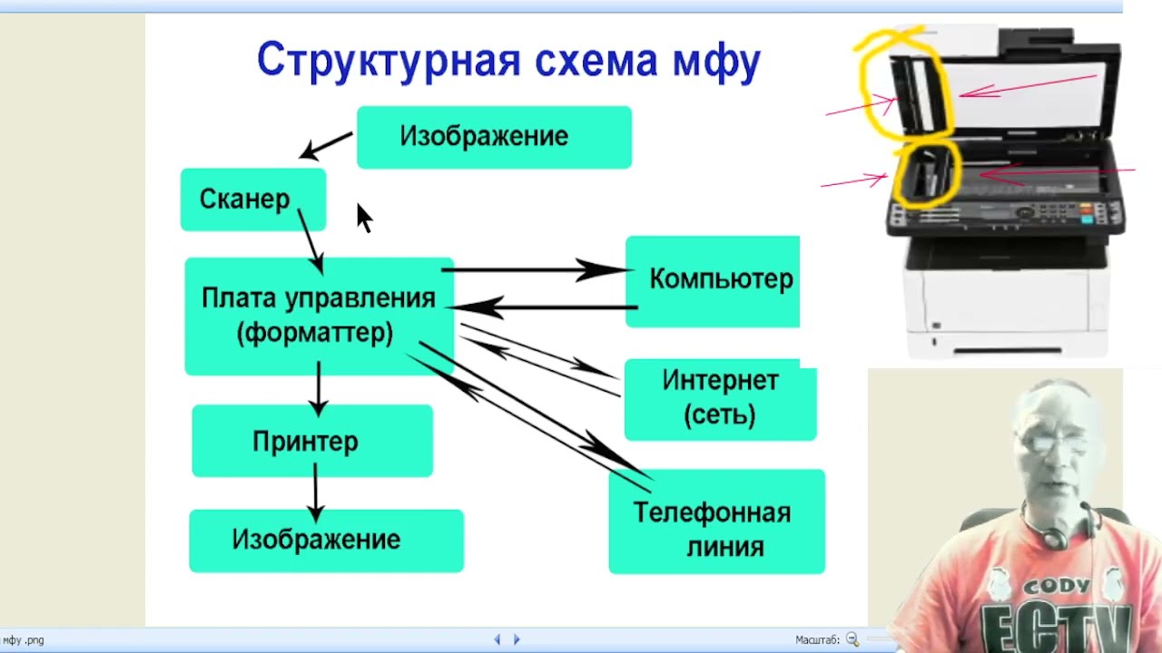 Пример использования структурной блок - схемы в диагностике мфу.