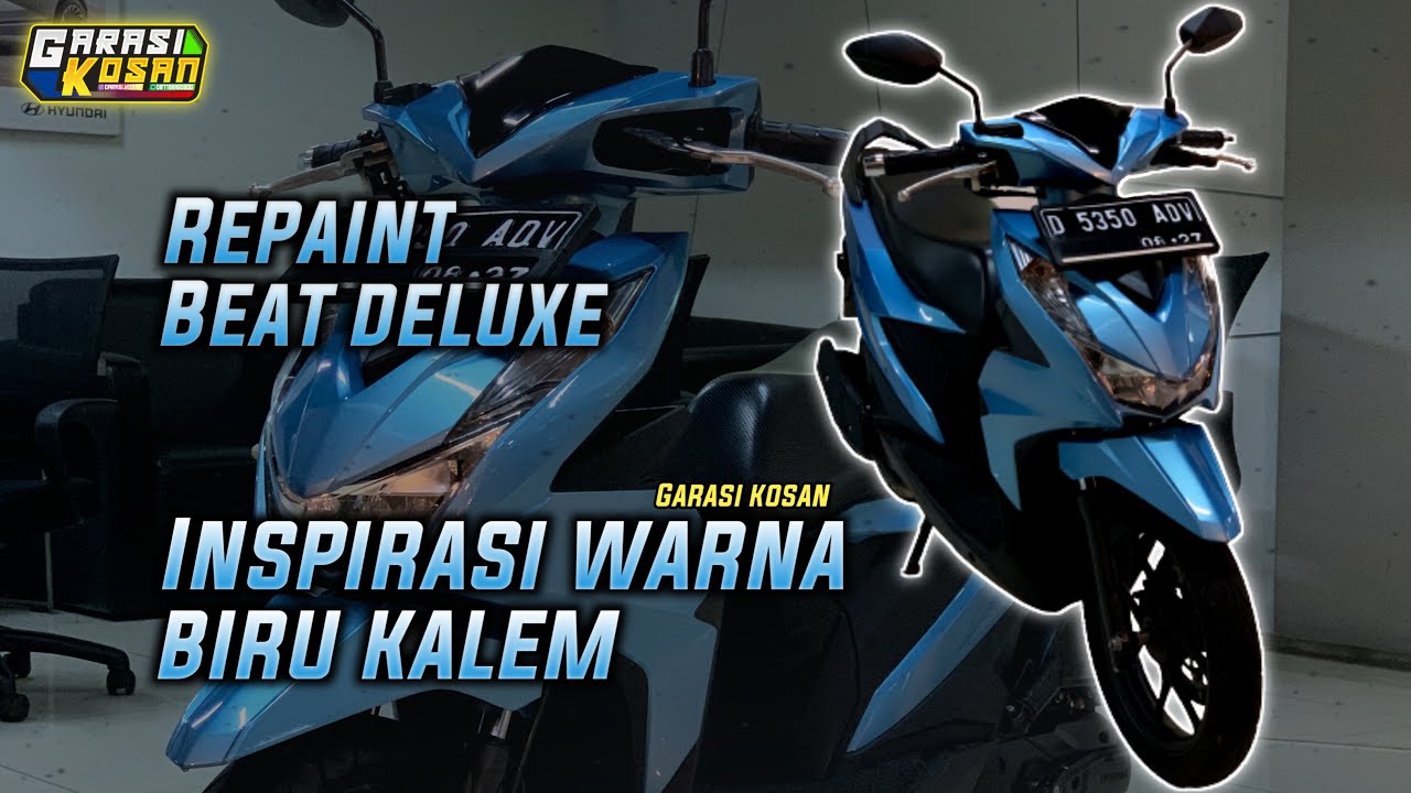 REPAINT BEAT DELUXE WARNA ICE BLUE METALIC‼️