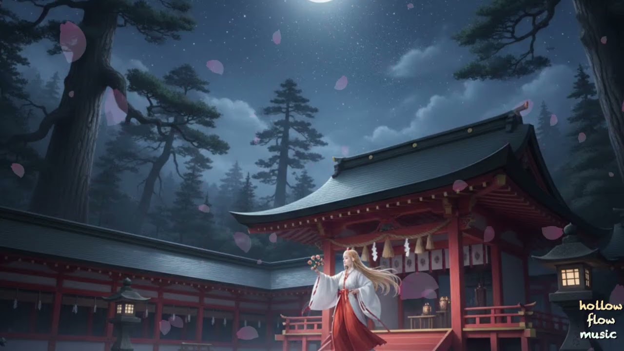 Moonlit Shrine-Ambient Fantasy Music with Female vocals for Sleep,Relaxation and Meditation
