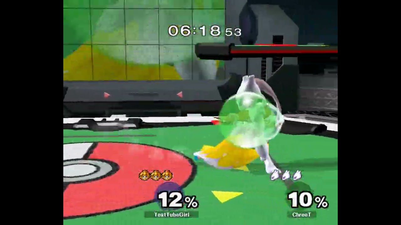 Upsmash7 Melee Singels WR1 – TestTubeGirl ⟮Peach⟯ vs ChreeT ⟮Mewtwo⟯