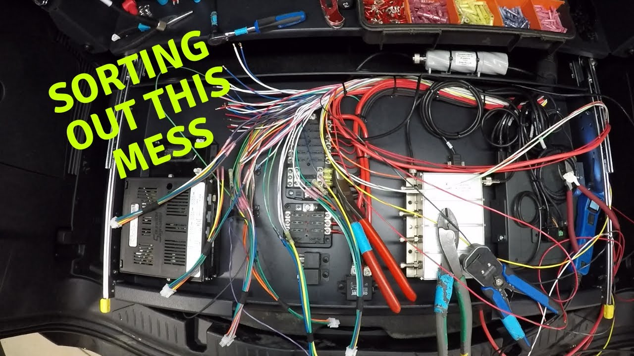 Sorting Out the Mess | How to Wire a Police Car Wiring Board | Full HD Time Lapse