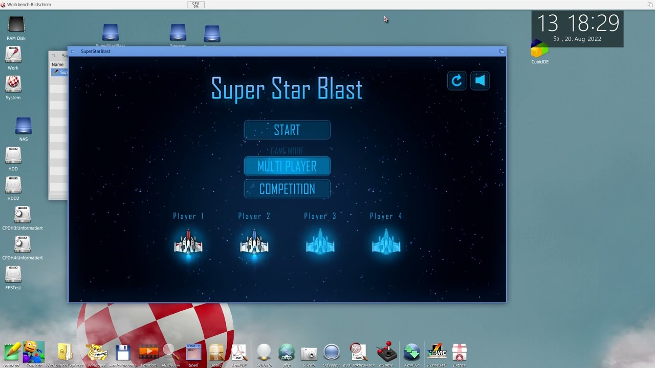Super StarBlast AmigaOS4 - Work in Progress #1