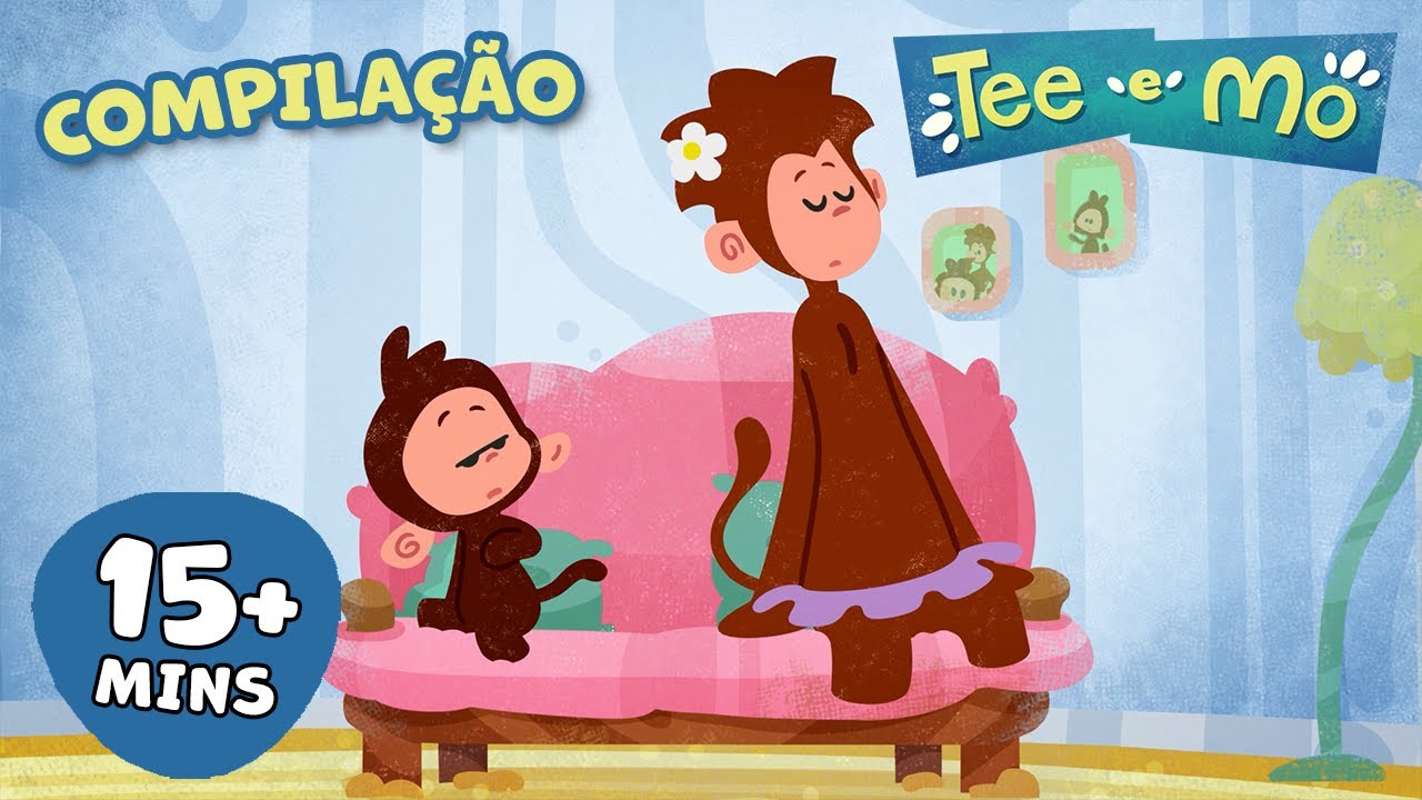 Tee está se sentindo mal-humorado 🙈 Tee e Mo 🍌 Compilação de Clipes