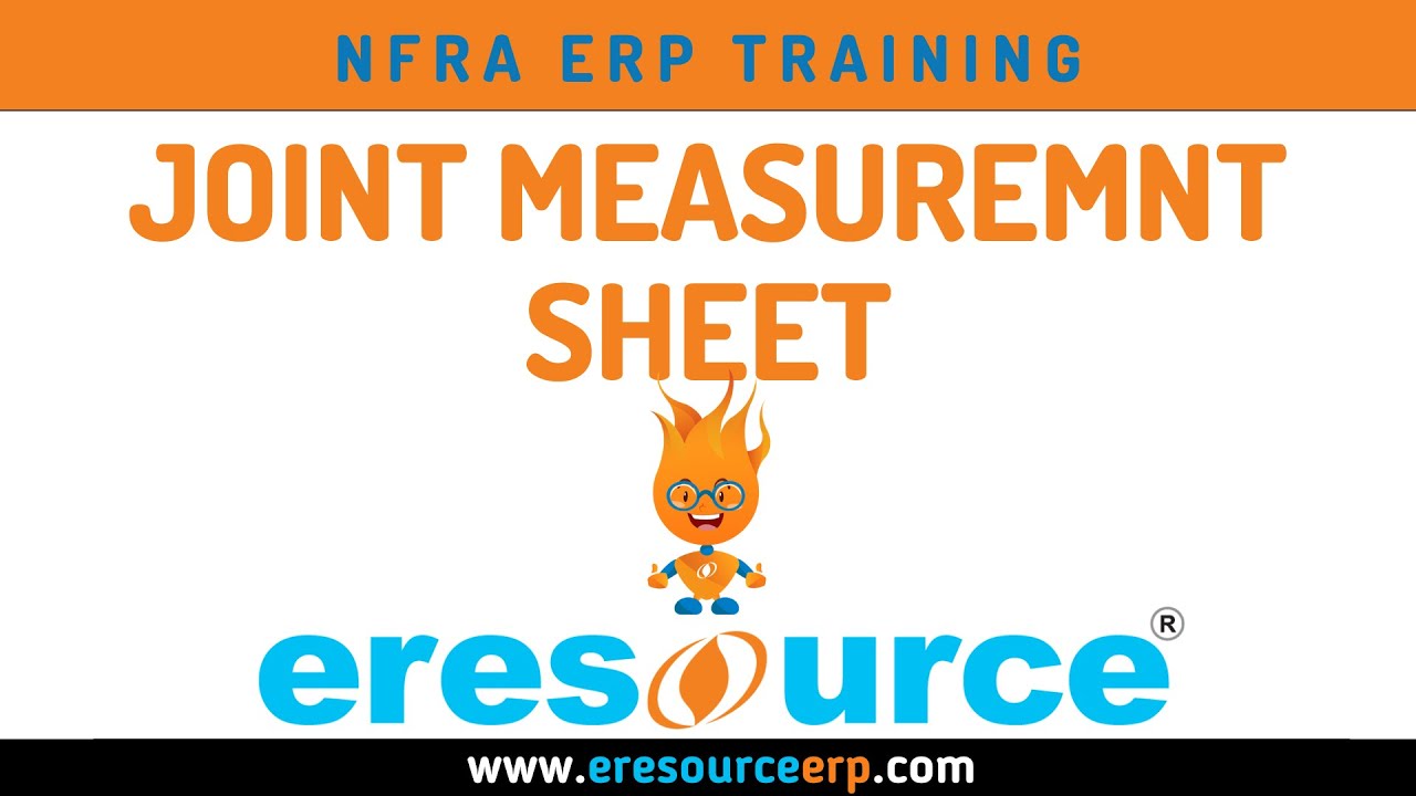 How to create Joint Measurement Sheet? | eresource ERP