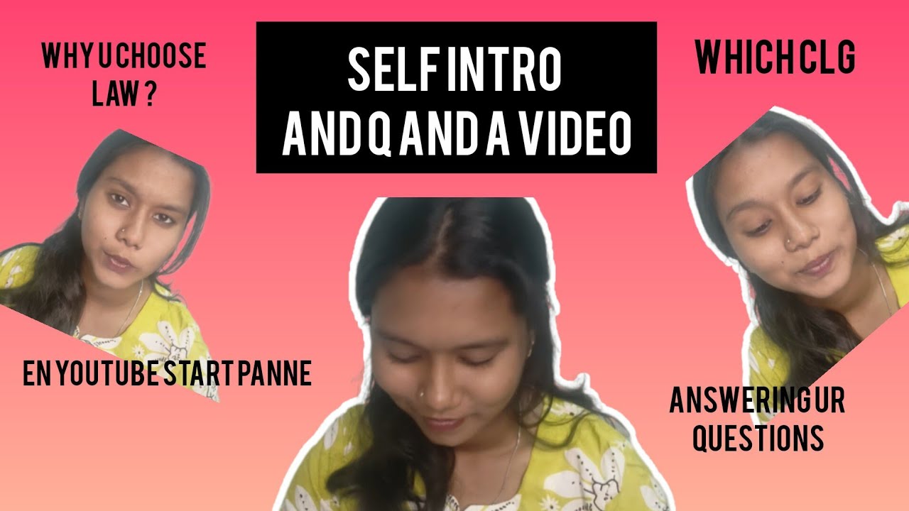 Na entha school padichen ....what am I doing now !!!🧐✅ | Self introduction video | Q and A |#harini 