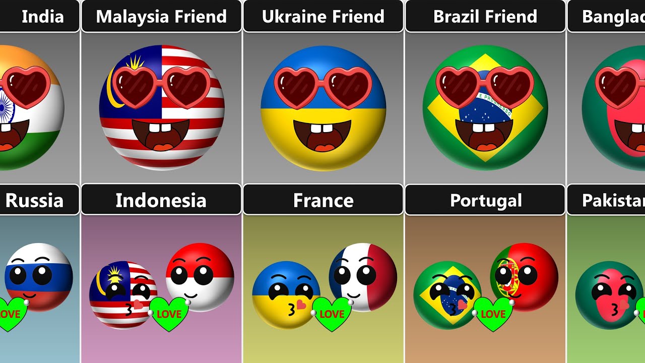 25 Countries 25 Best Friends [Countryballs]