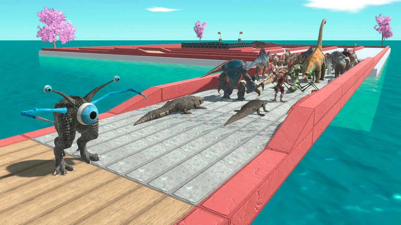 Units Escape from Monster - Animal Revolt Battle Simulator