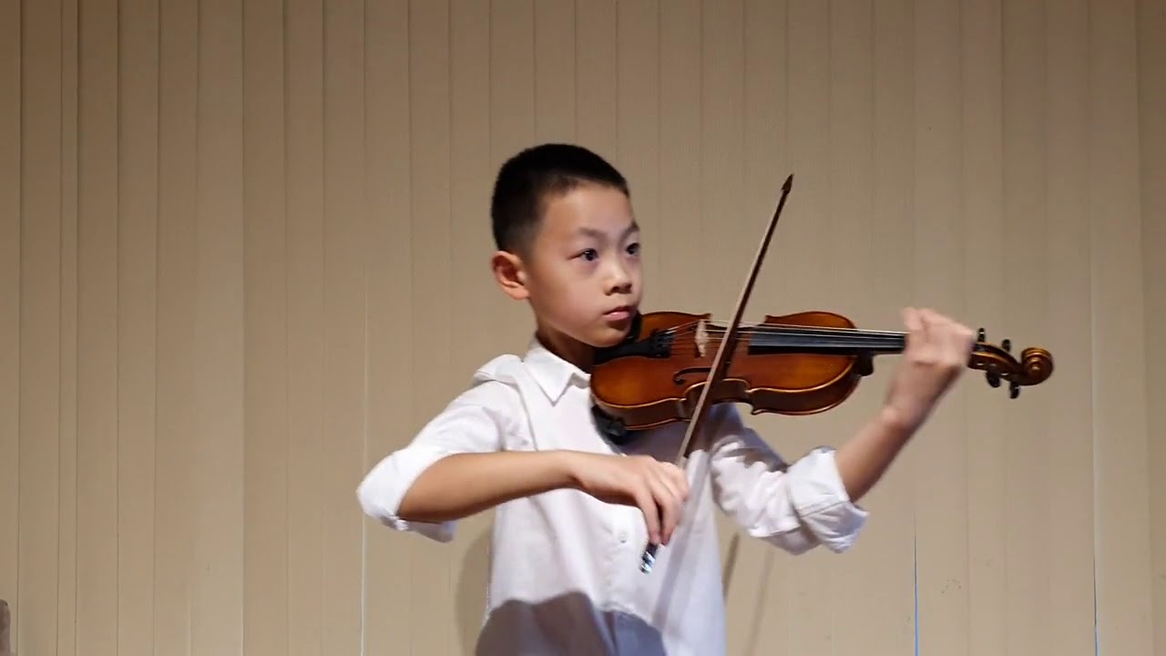 Seitz concerto No 1 in D major 1st movement - by Jayden Hu 8yrs old
