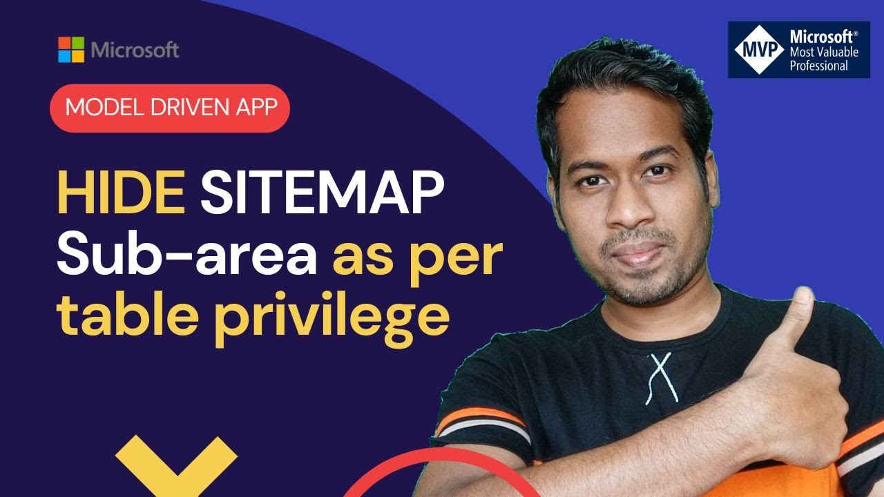 Hide sitemap subarea as per table privilege in Dynamics 365 | hide sitemap link by security roles