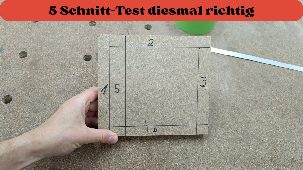 5 Schnitt-Test diesmal richtig - #handwerk #heimwerken   #heimwerker