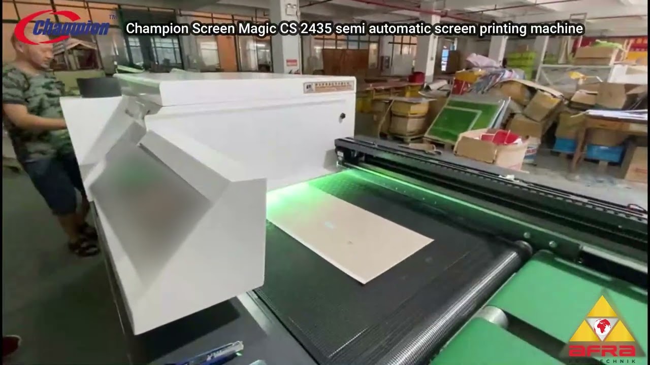Champion ScreenMagic CS 2435 – Semi-Automatic Screen Printing Machine |AFRA