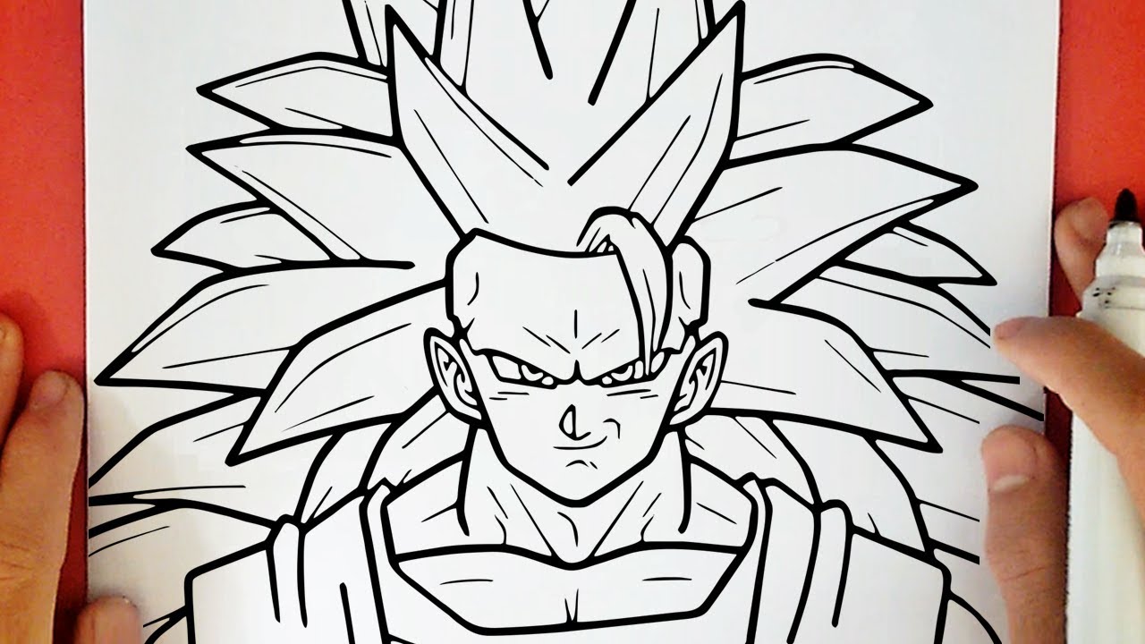 HOW TO DRAW GOKU SSJ3