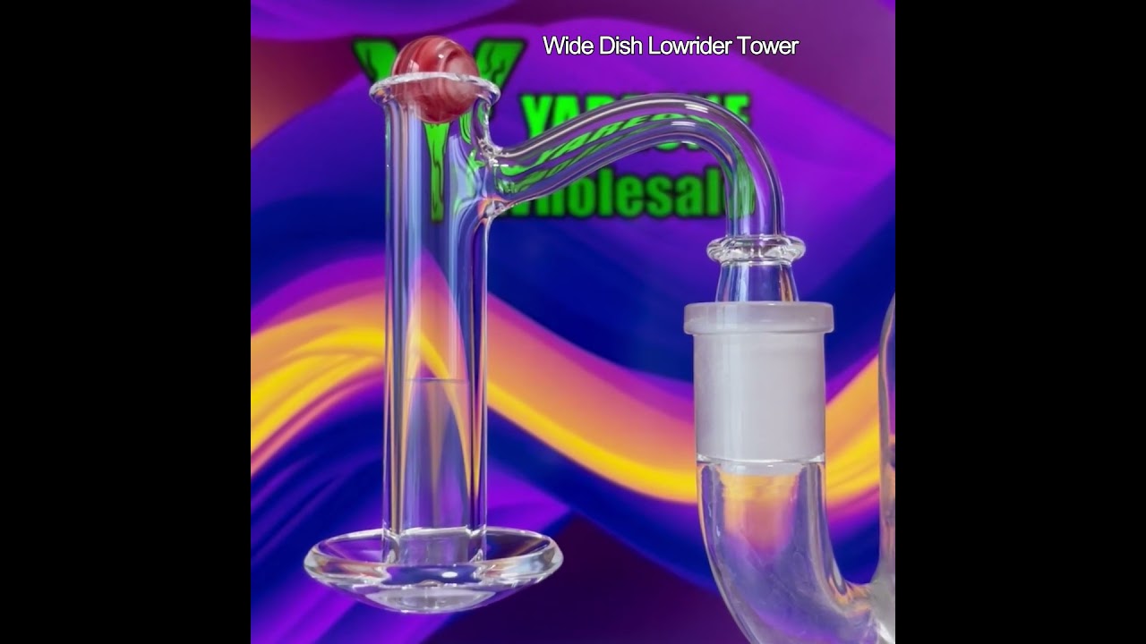 Lowrider control tower full weld quartz banger with flared top