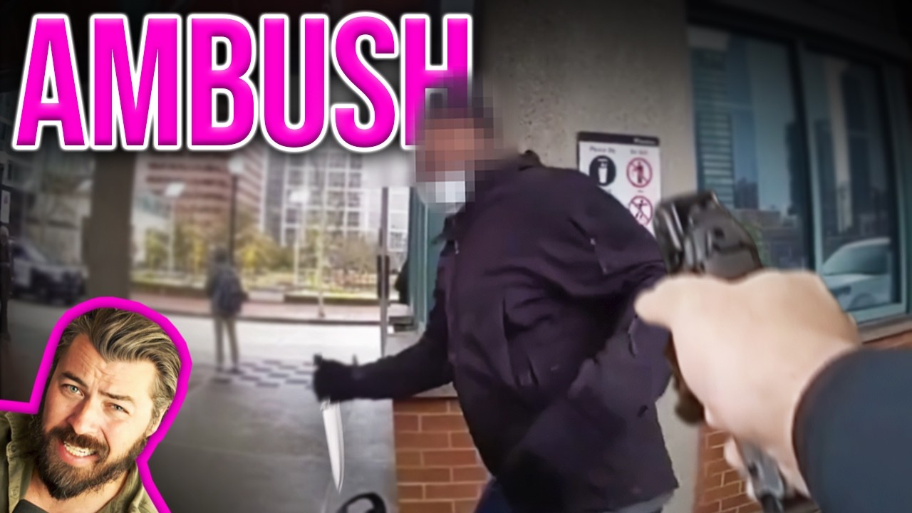 Suspect STABS Cops In The FACE!