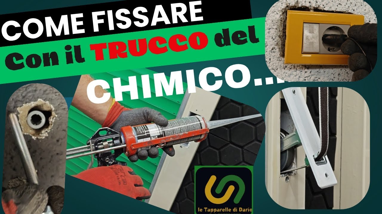 Riparare Avvolgicinta Tapparelle e Prese 220 Staccate e Smurate TRUCCO GENIALE  ANCORANTE CHIMICO