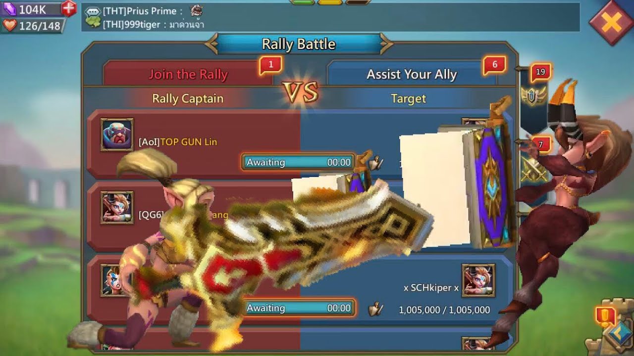 XRX r5 vs 6 RALLIES from CTK family??? Lords Mobile