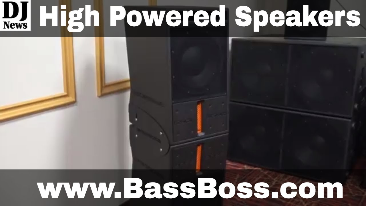 BassBoss Speakers with DIY Line Array Option @BassBossRocks | Disc Jockey News