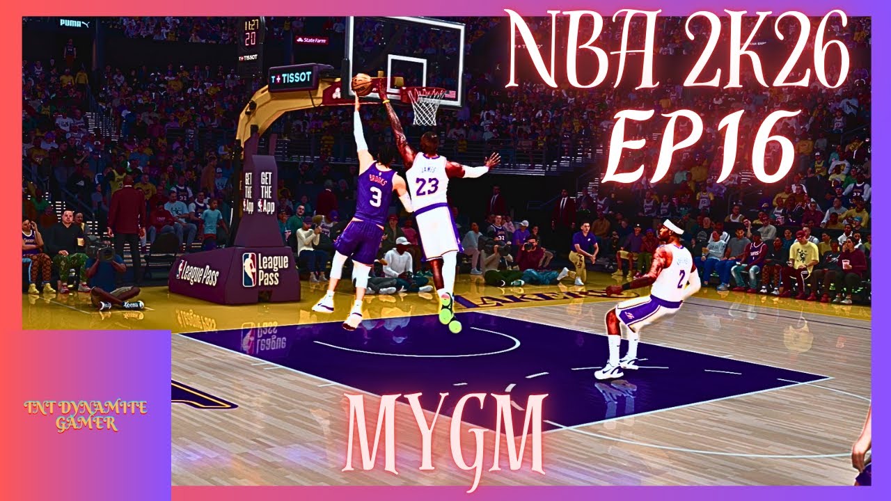 NBA 2K26 MyGM | LA Lakers| James with the BLOCK! | Ep16