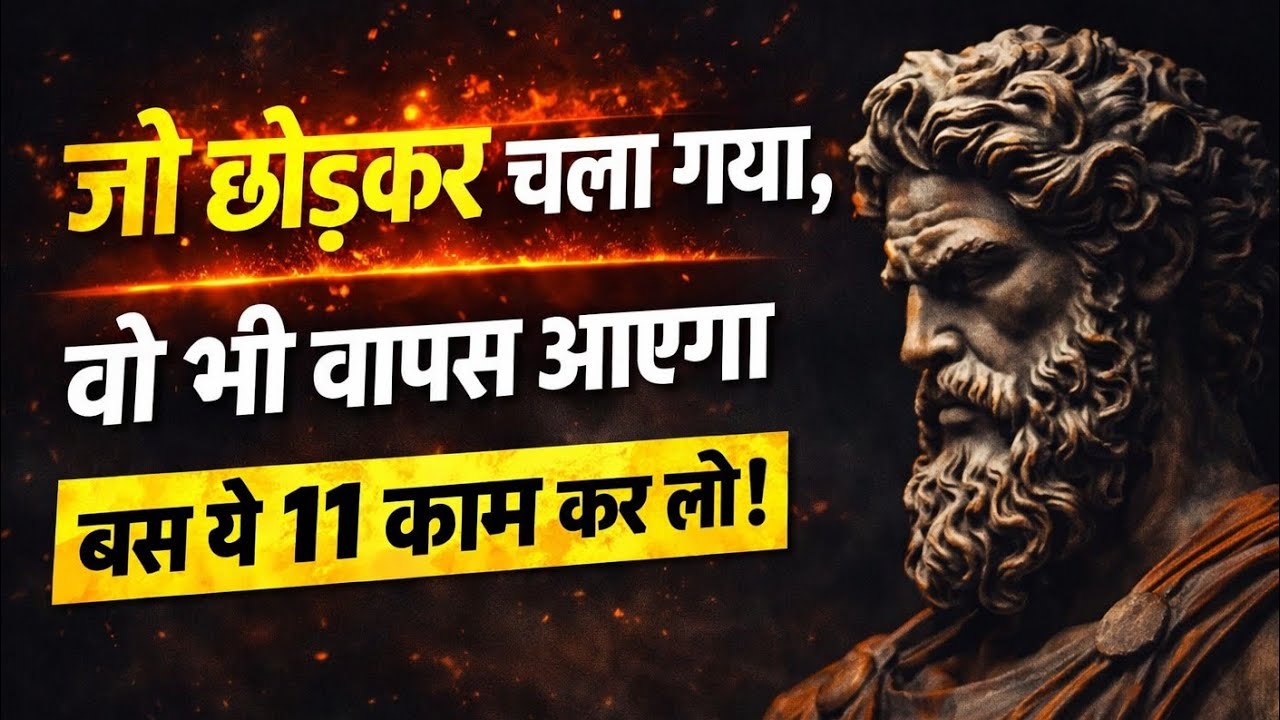 जो छोड़कर चला गया, वो भी वापस आएगा | बस ये 11 काम कर लो (Stoic Mindset)