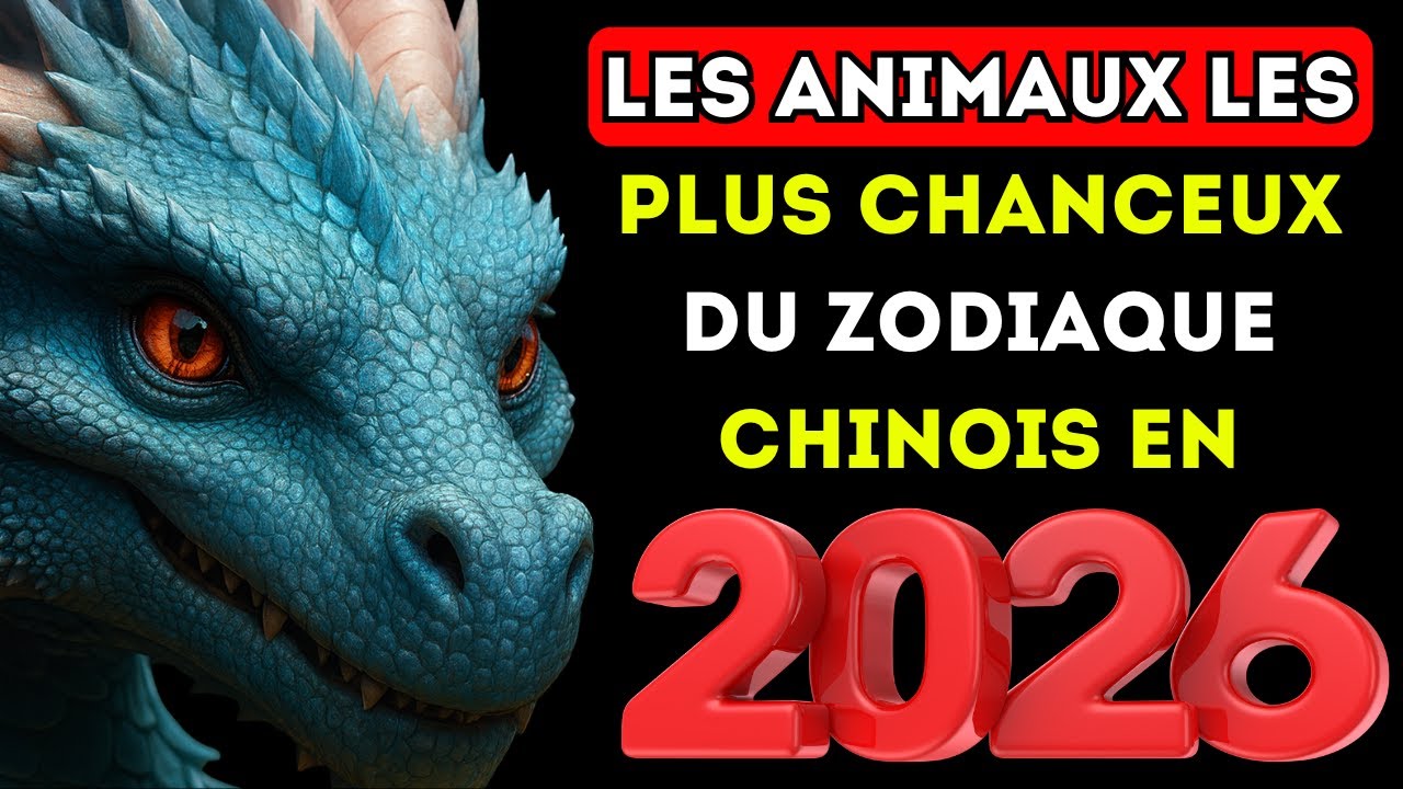 Les animaux les plus chanceux du zodiaque chinois en 2026.