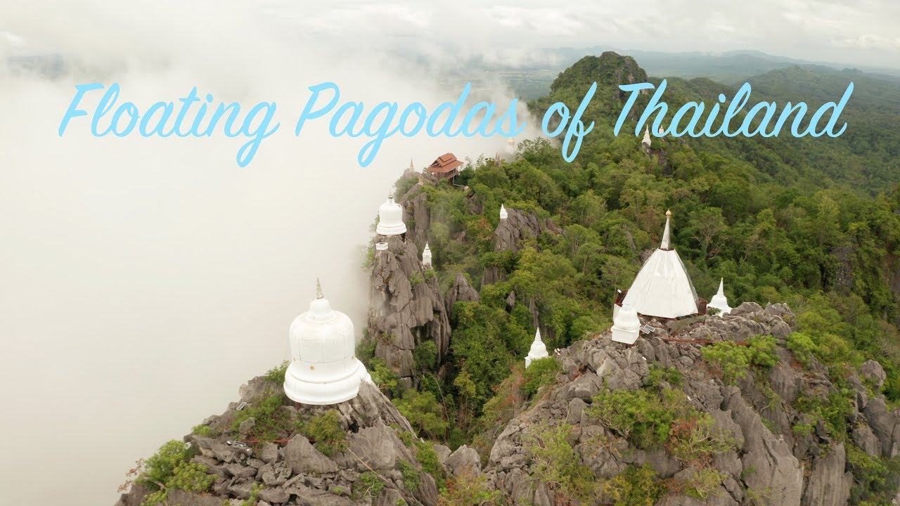 Floating Pagodas of Thailand (Wat Chaloem Phra Kiat) in Lampang