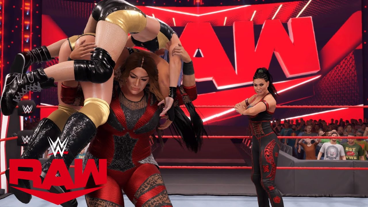 WWE 2K22 RAW NIA JAX & TAMINA VS THE WAY