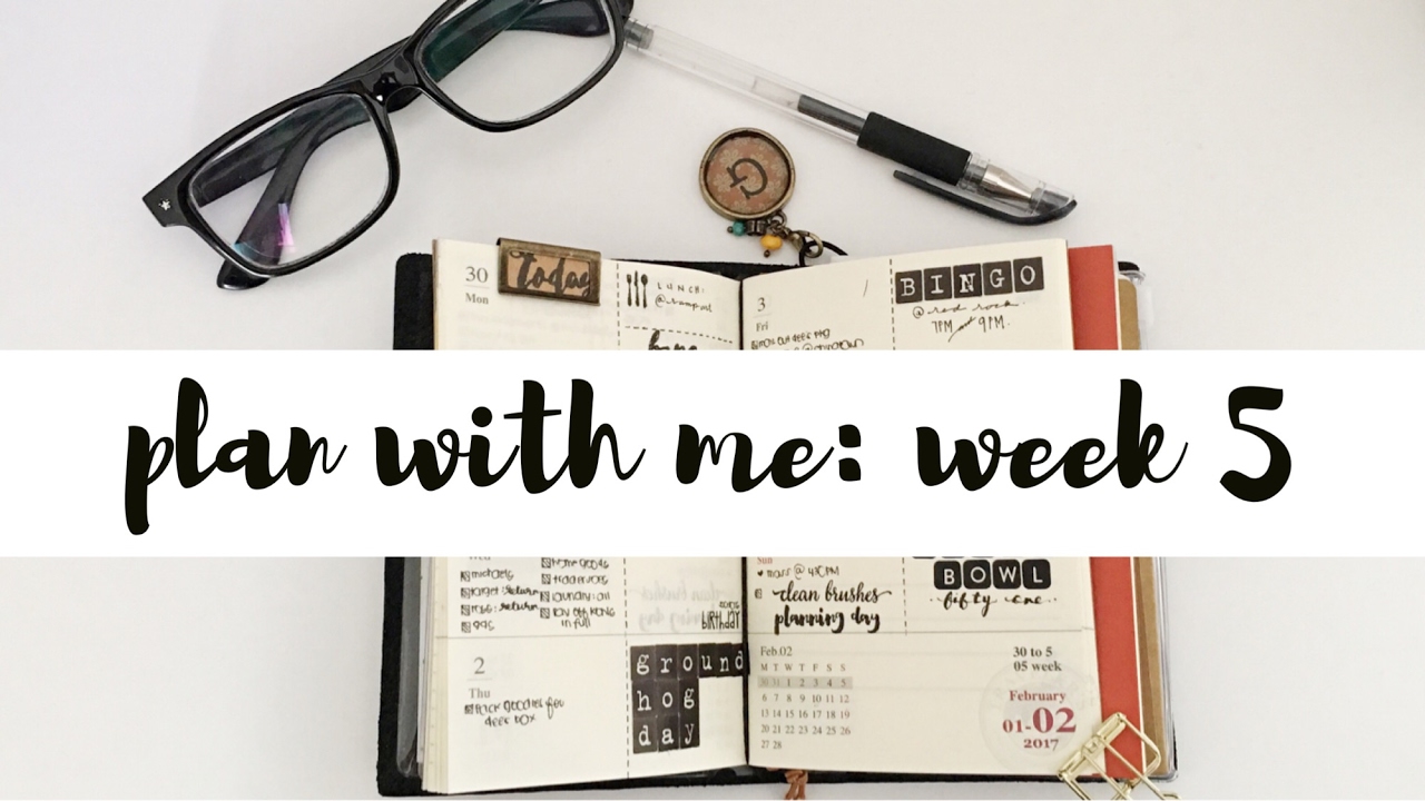 Plan With Me Week 5 (Travelers Notebook Planner)