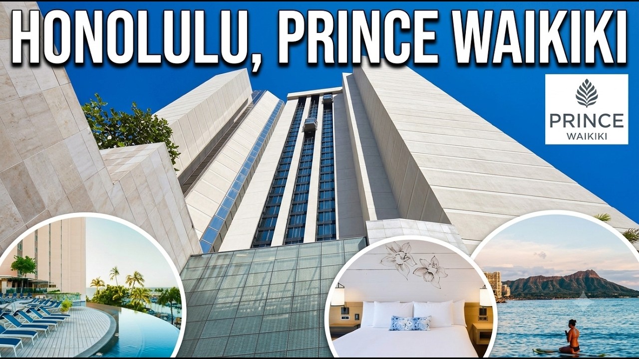 [4K] Hotel Tour | 🇺🇸 HONOLULU, Prince Waikiki 2025 - Travel + Leisure’s #2 Resort Hotel in Hawaii