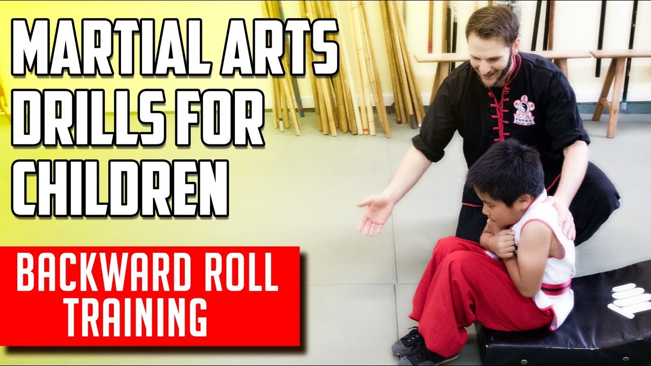 Teaching Children Martial Arts | Backward Roll Training