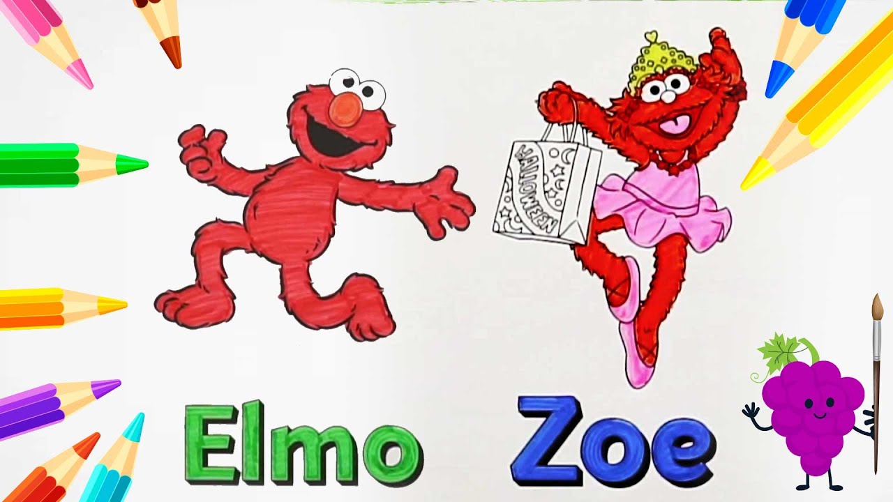 Elmo and Zoe | Fun Learning For Kids | Giggles & Grapes | #kidslearning #sesamestreet