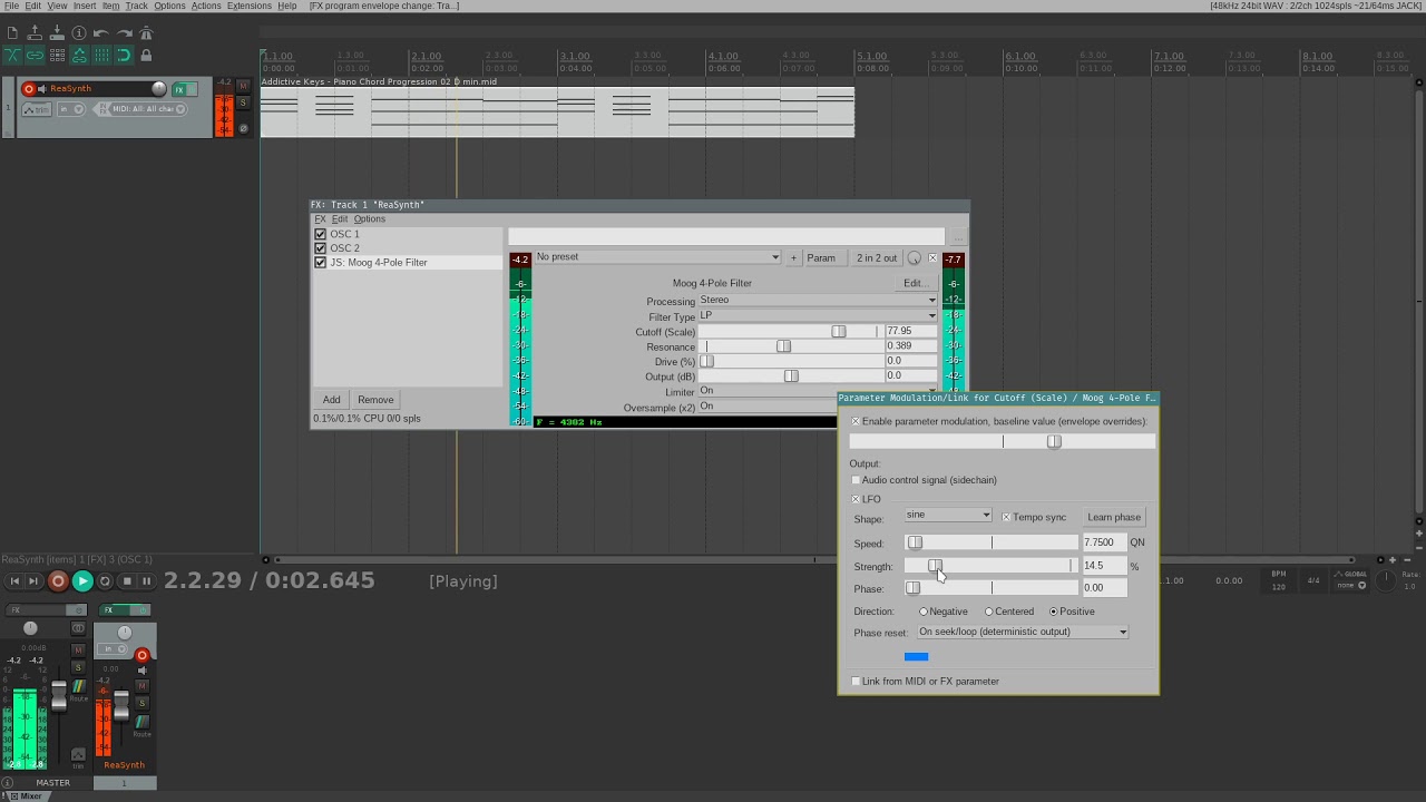 [Reaper] - Make a synth pad with stock plugins