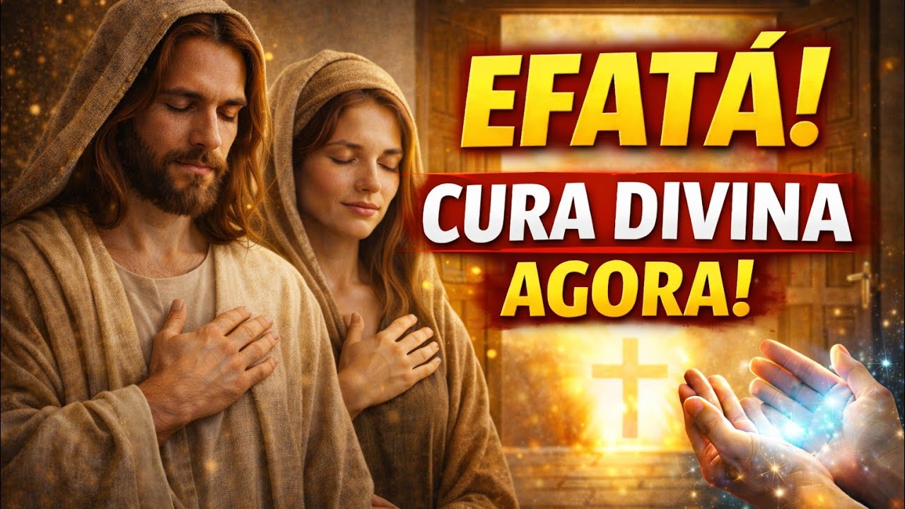 ORAÇÃO DE CURA DIVINA AO VIVO 🙏 EFATÁ! Deus Vai Abrir Portas e Restaurar Sua Saúde AGORA