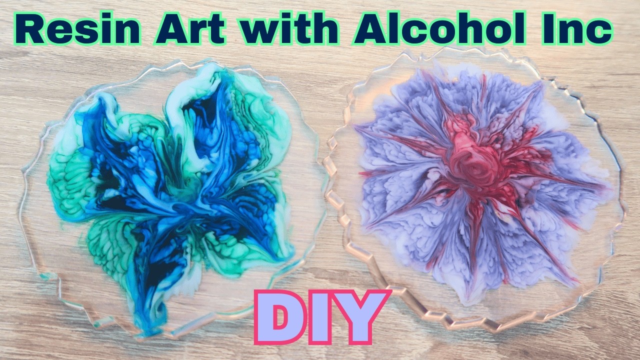 How to make Stunning 3D Butterfly & Flower Bloom Resin Coasters with Alcohol Ink