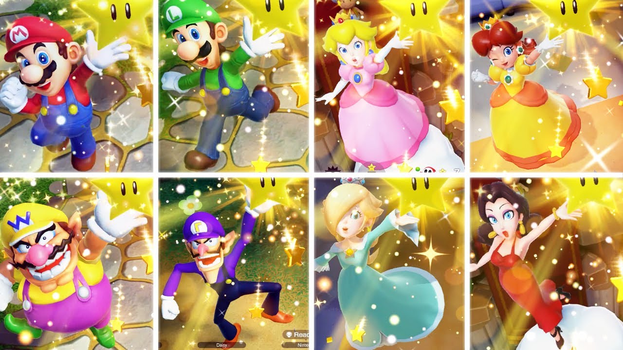 Super Mario Party Jamboree — все персонажи получают звездную анимацию