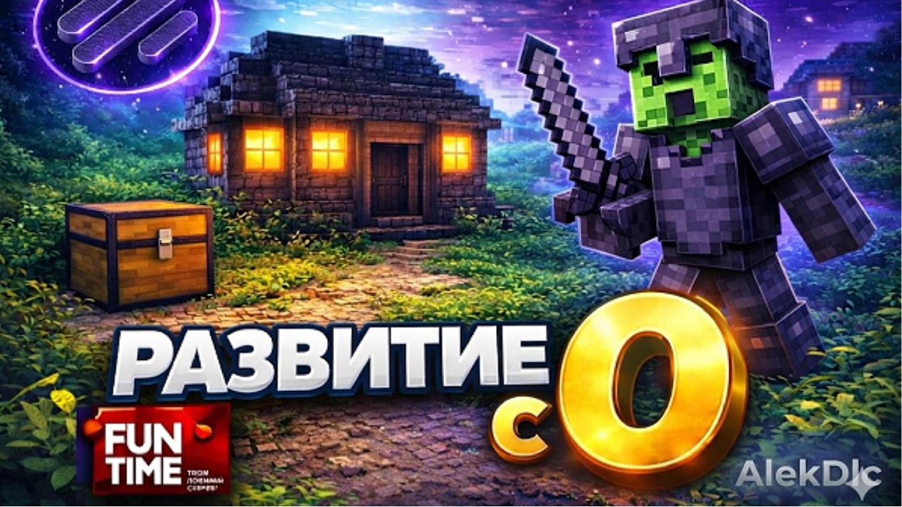 Развитие с 0 на FunTime  с помощью  AlekDlc