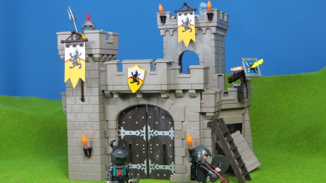 Playmobil Knights Ritter: Ritterburg Festung der Löwenritter für Kinder deutsch