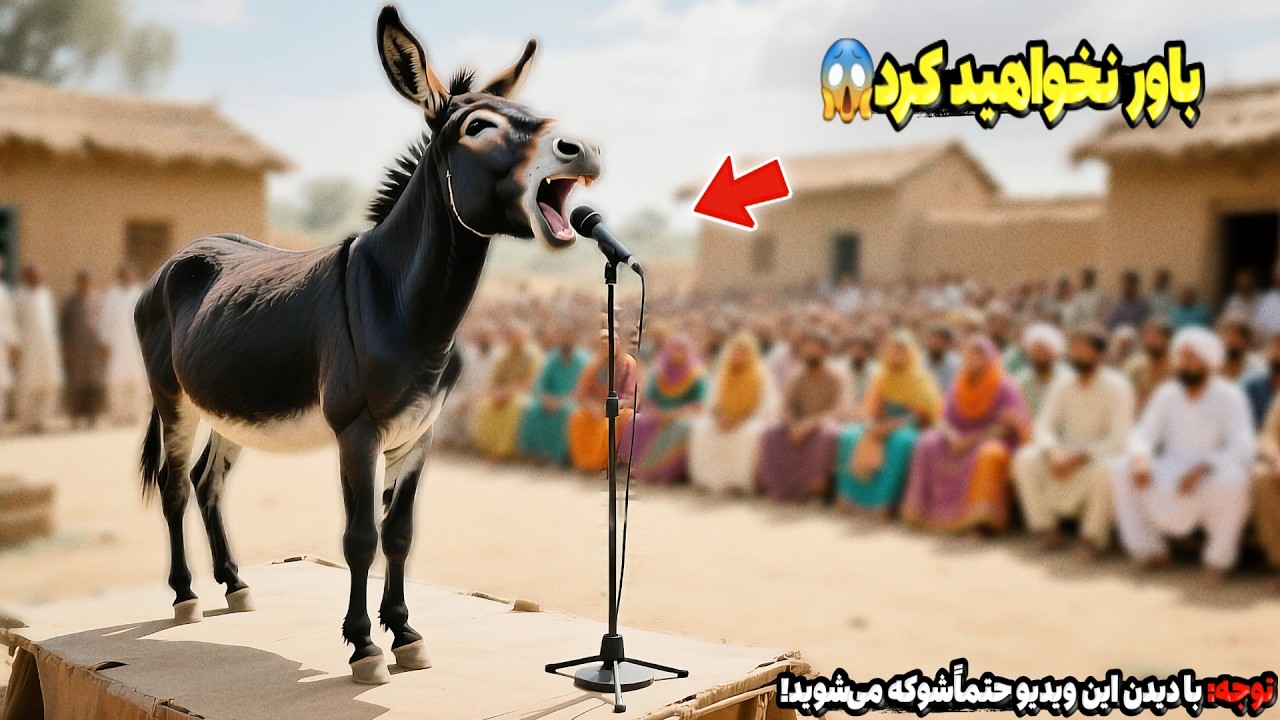 این خر کاری کرد که همه را به یاد قدرت خدا انداخت 😱 _ معجزه بزرگ خداوند 😱
