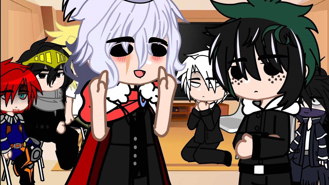 pro heros and villians +Afo react deku as dazai (no ships)