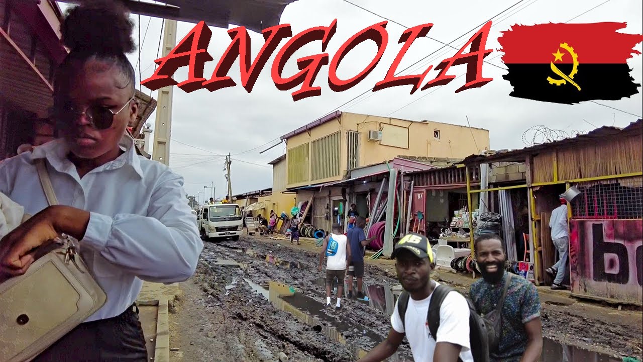 Angola Luanda Ghetto Market 2024 Travel Vlog HD