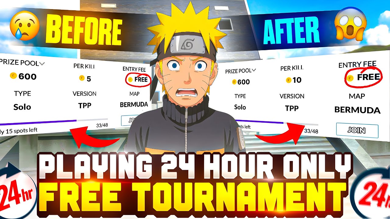 ONLY FREE TOURNAMENT FOR 24 HOUR🔥FOR BYUING ALL NEW  EVO GUNS🎯|| BEST FREE TOURNAMENT APP💴