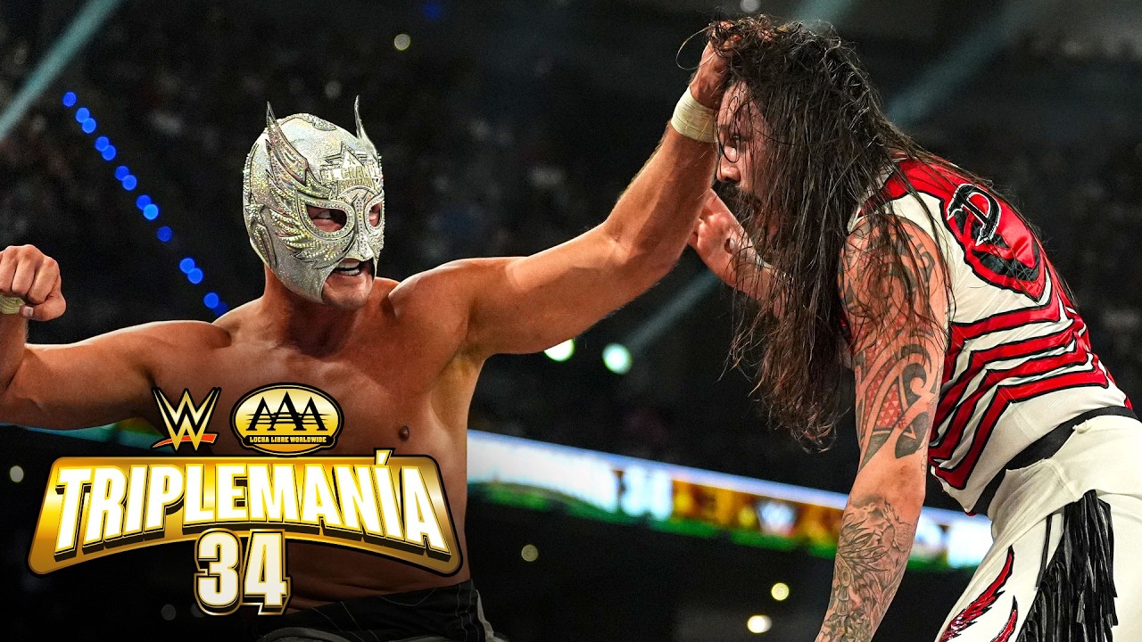 El Grande Americano завоевывает титул AAA Mega в бою против Dominik Mysterio: лучшие моменты Trip...