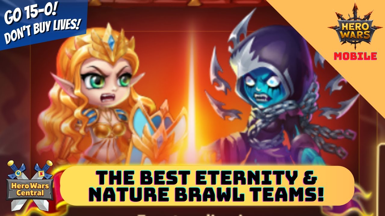 Best Team to Win Eternity vs Nature Brawl! | Hero Wars Mobile