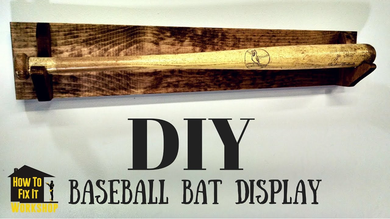Simple DIY Baseball Bat Display Rack