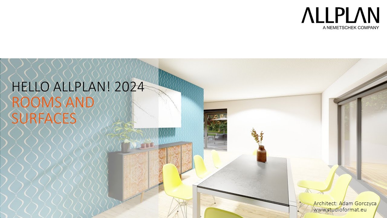 Hello ALLPLAN! 2024 - Rooms and Surfaces