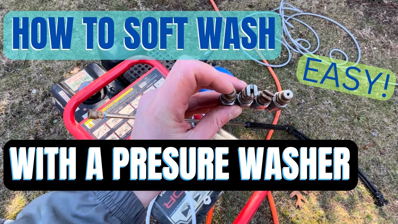 How to Soft Wash With A Pressure Washer - Downstream With A Pressure Washer