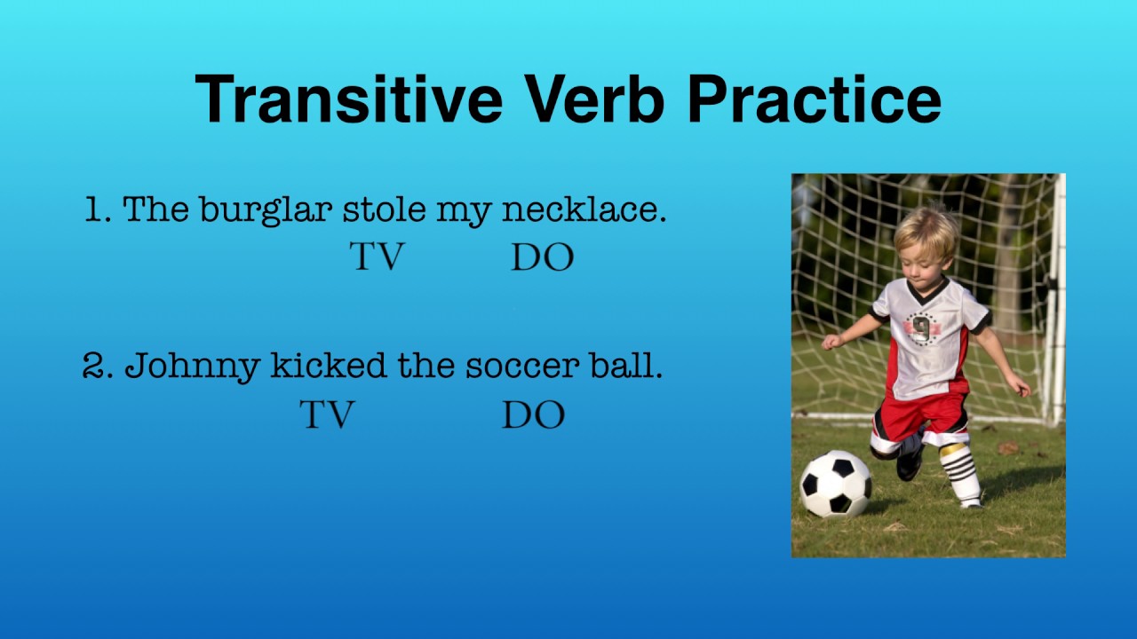 Transitive Intransitive and Ditransitive Verbs