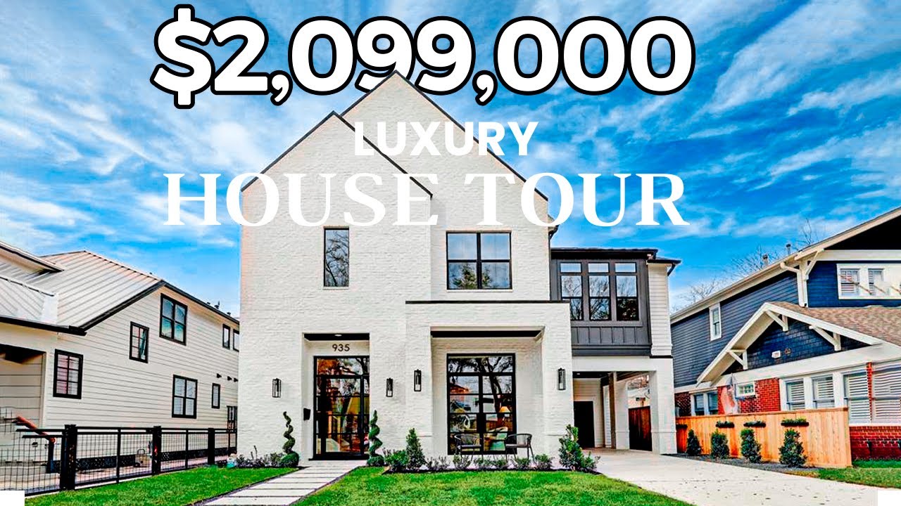 Touring a STUNNING $2,099,000 Luxury Home In TOP Houston Neighborhood!