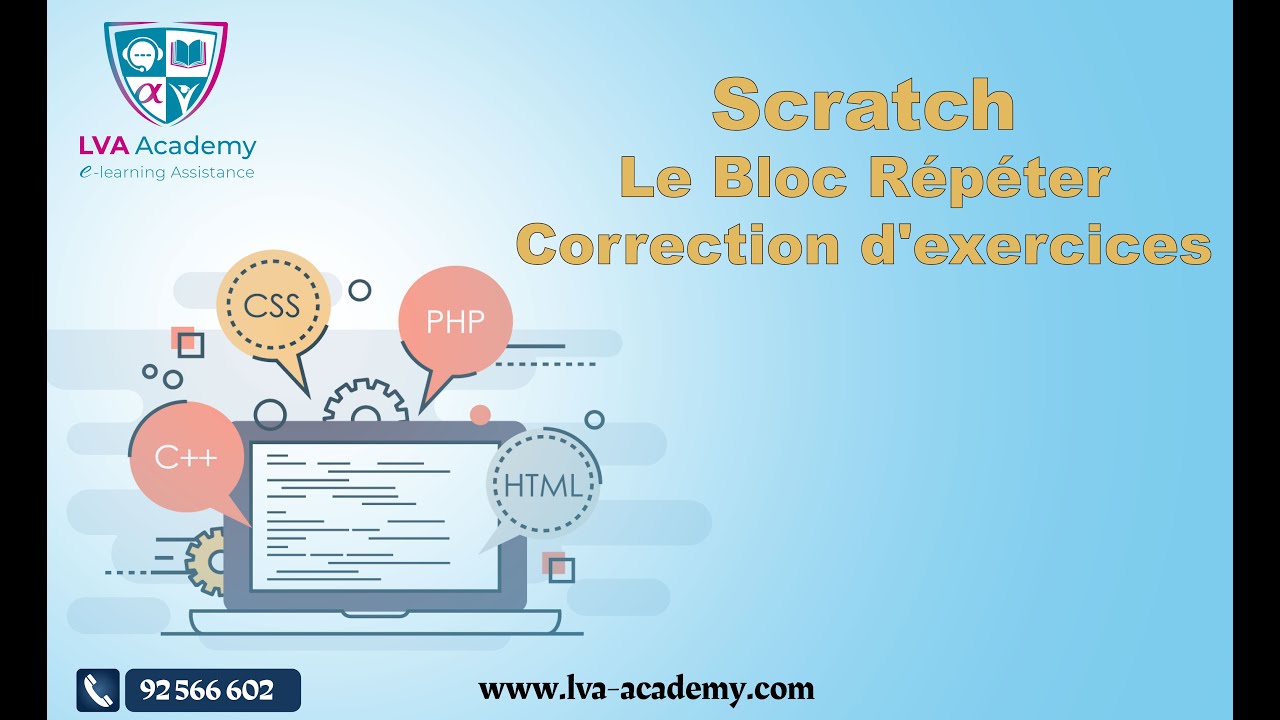 ✅ Informatique | Scratch : Le Bloc Répéter - Correction d'exercices - 7ème et 8ème