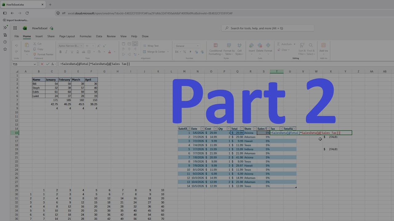 Relaxing Tutorial - ASMR - How to Use Microsoft Excel Pt. 2