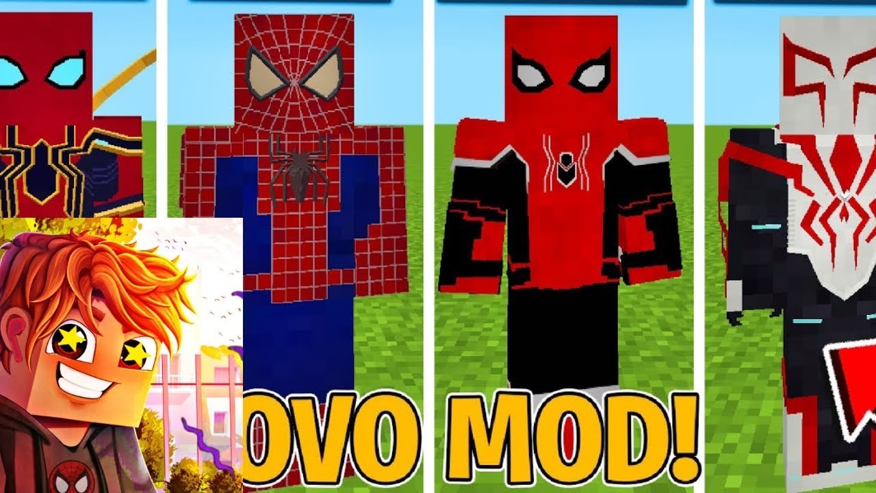 Novo mod do menino aranha para minecraft java no celular